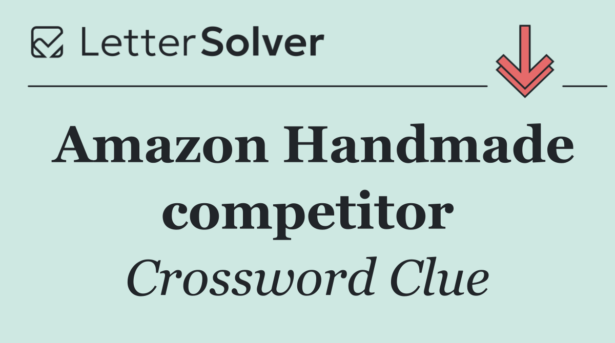 Amazon Handmade competitor
