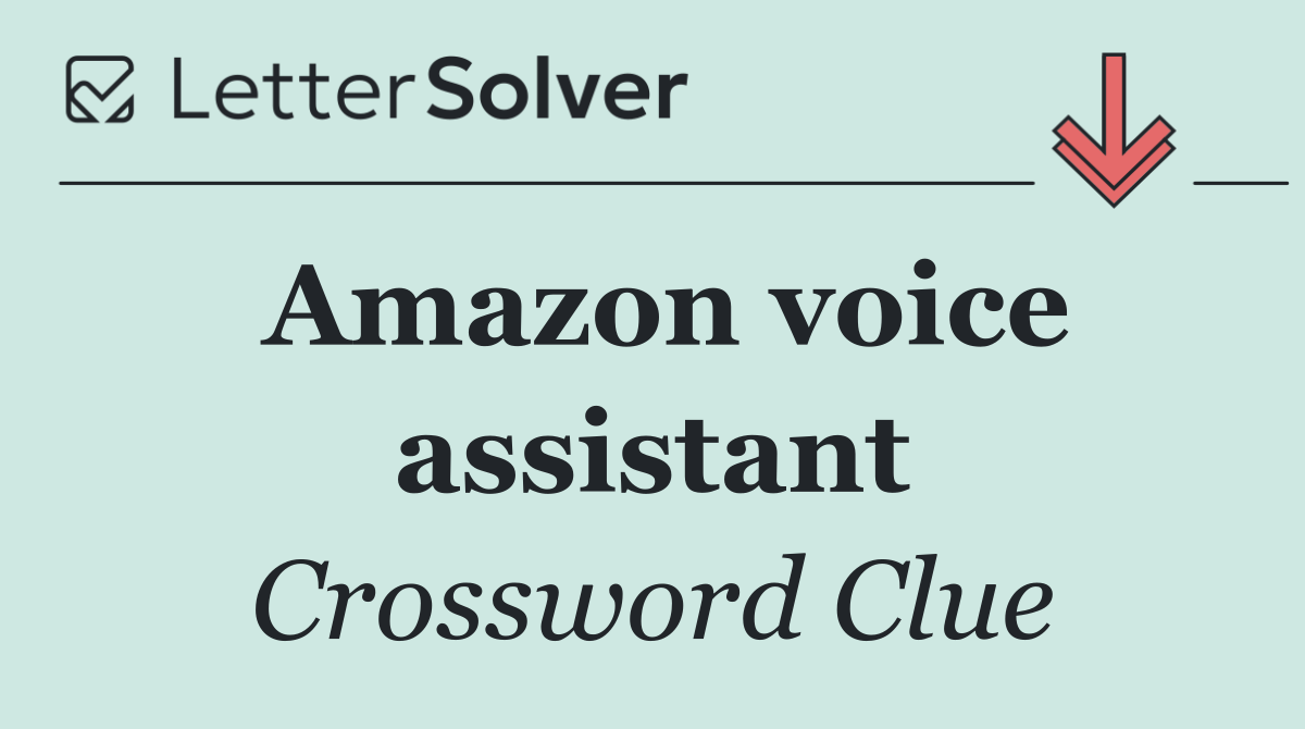 Amazon voice assistant