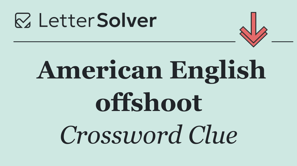 American English offshoot