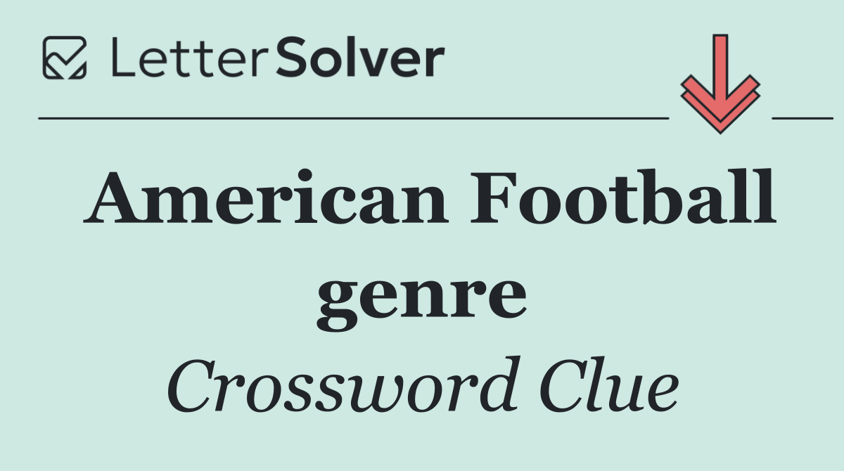 American Football genre