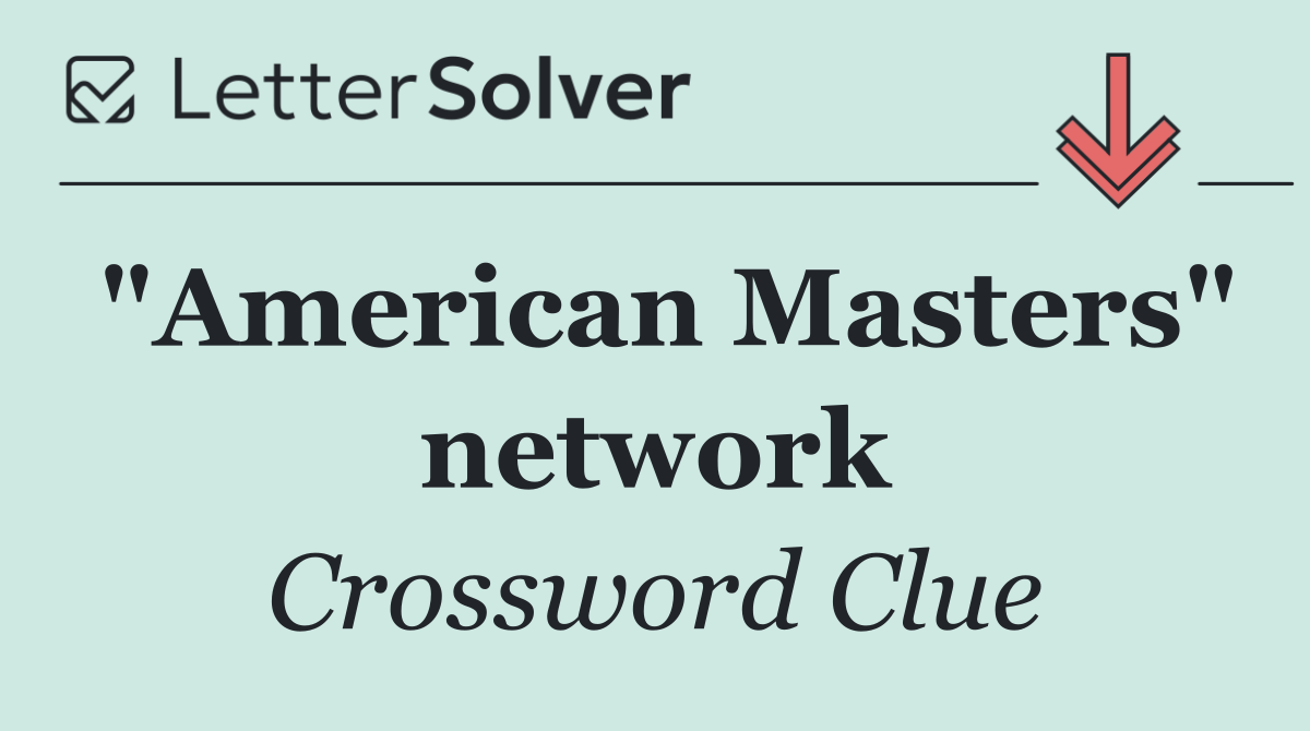 "American Masters" network