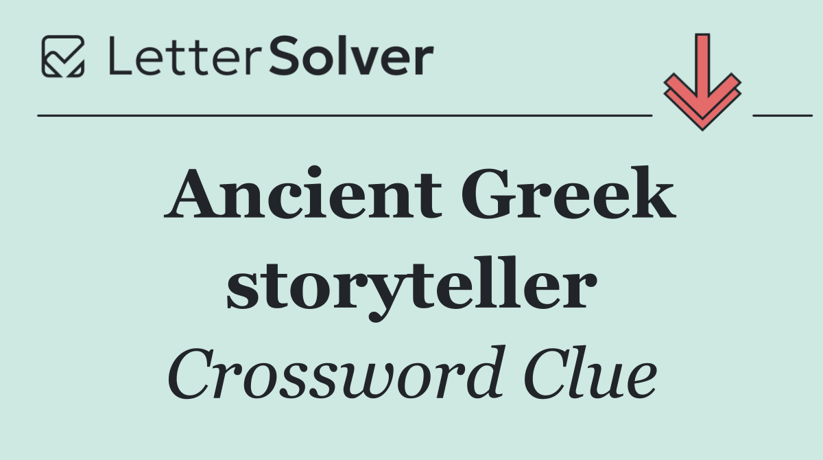 Ancient Greek storyteller
