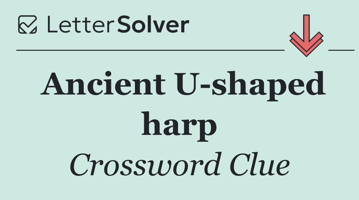 Ancient U shaped harp