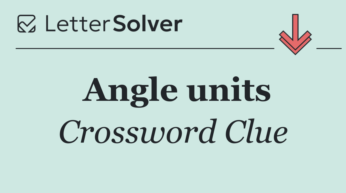 Angle units