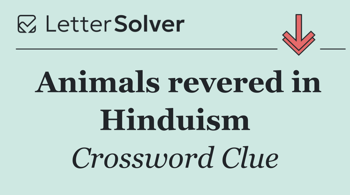 Animals revered in Hinduism