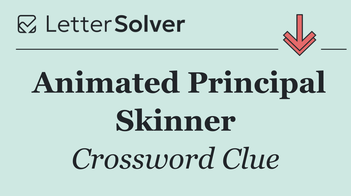 Animated Principal Skinner