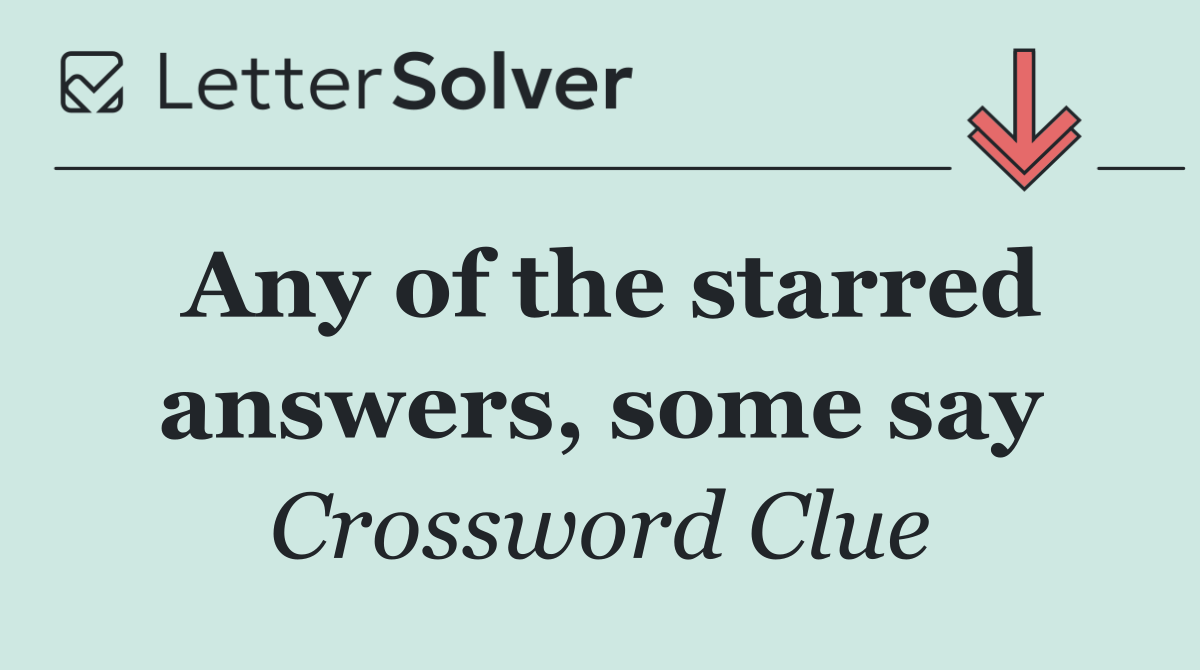 Any of the starred answers, some say