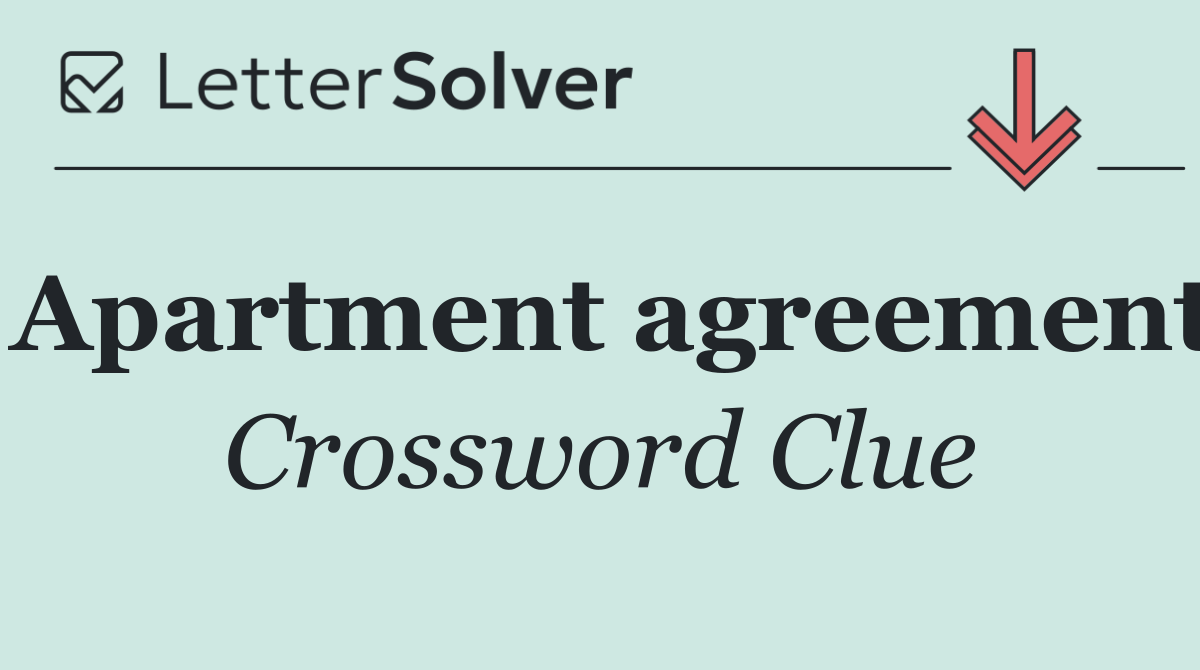 Apartment agreement