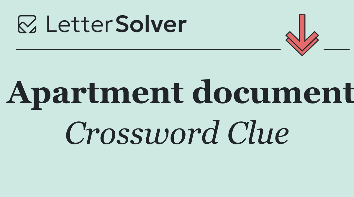 Apartment document
