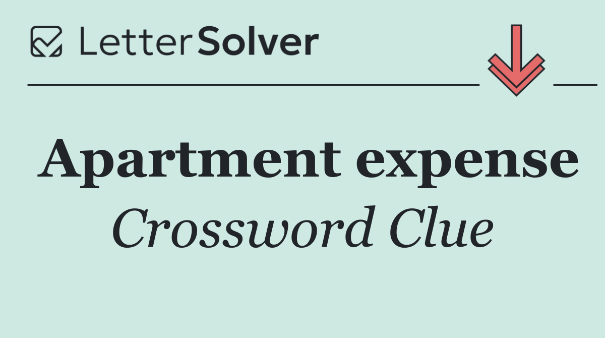 Apartment expense
