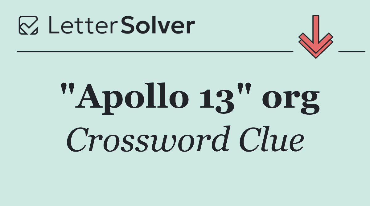 "Apollo 13" org