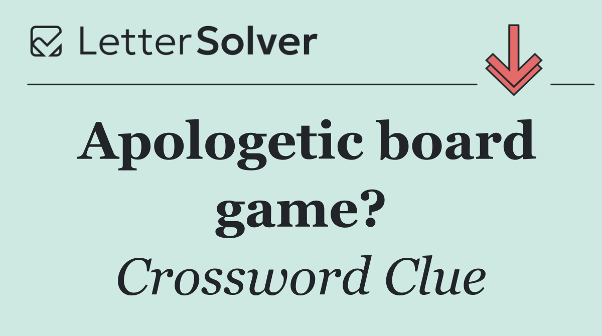 Apologetic board game?
