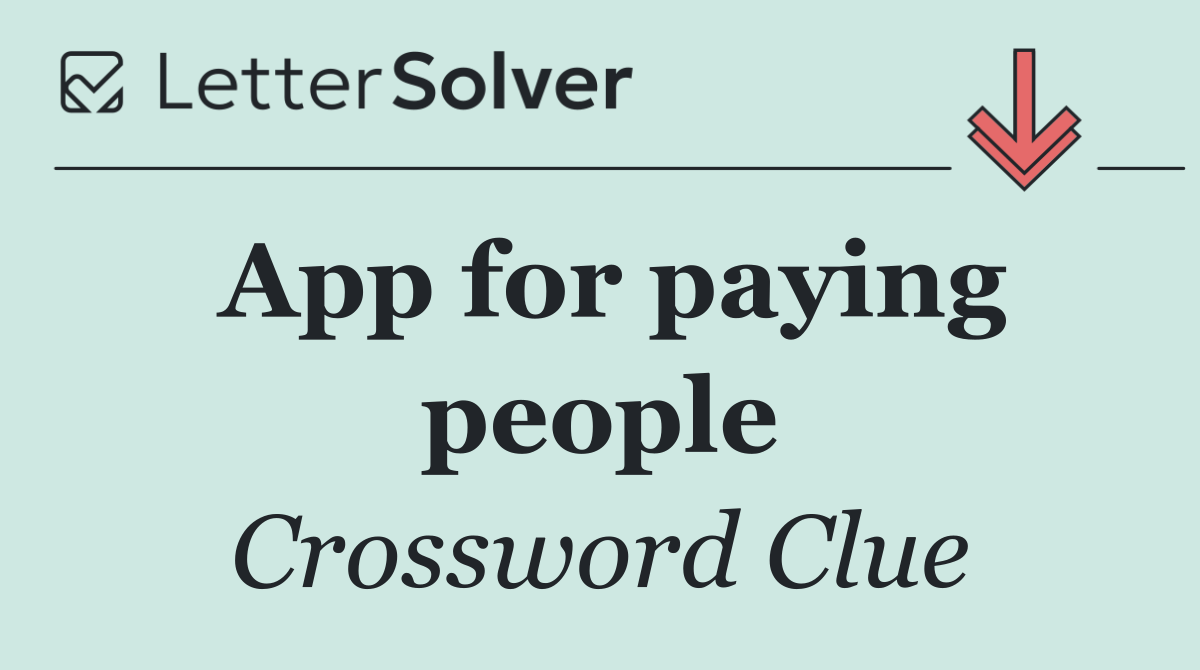 App for paying people