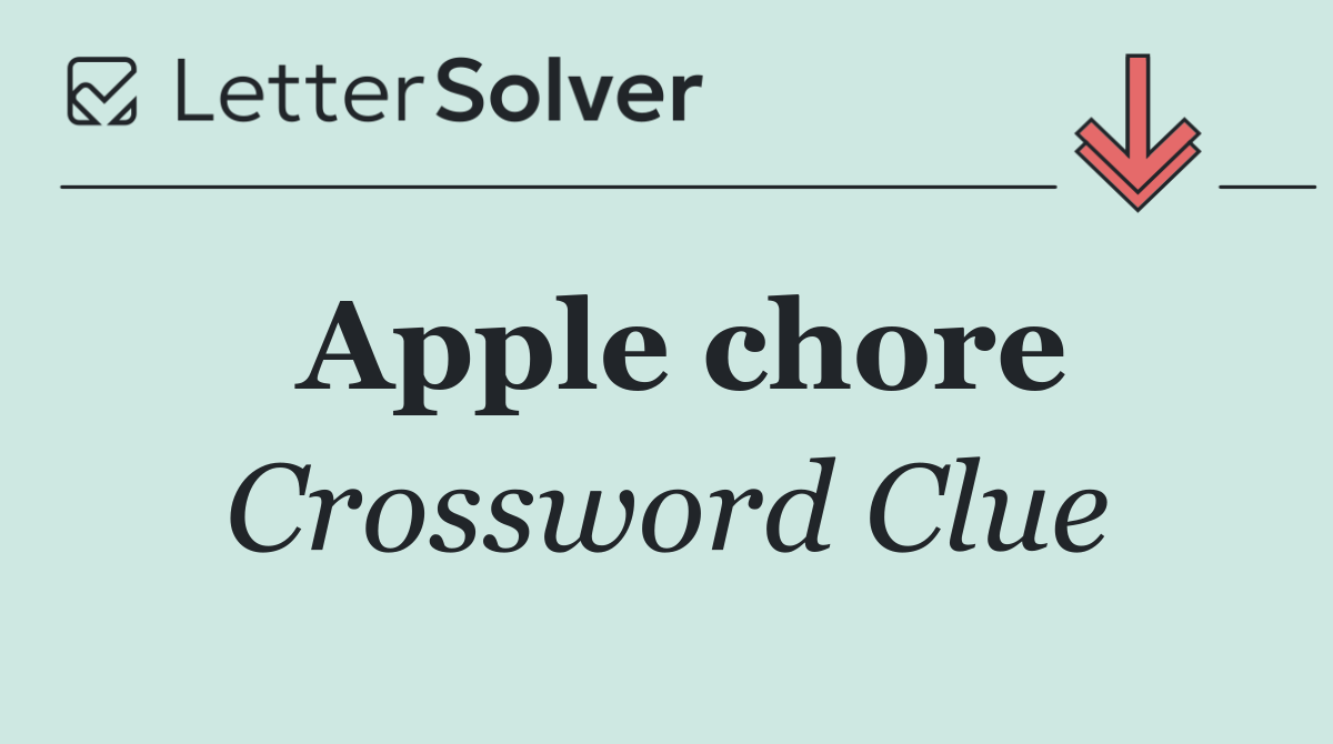 Apple chore