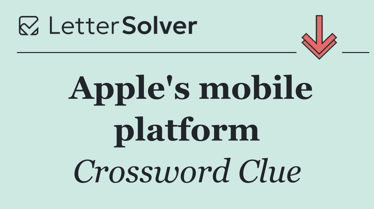 Apple's mobile platform