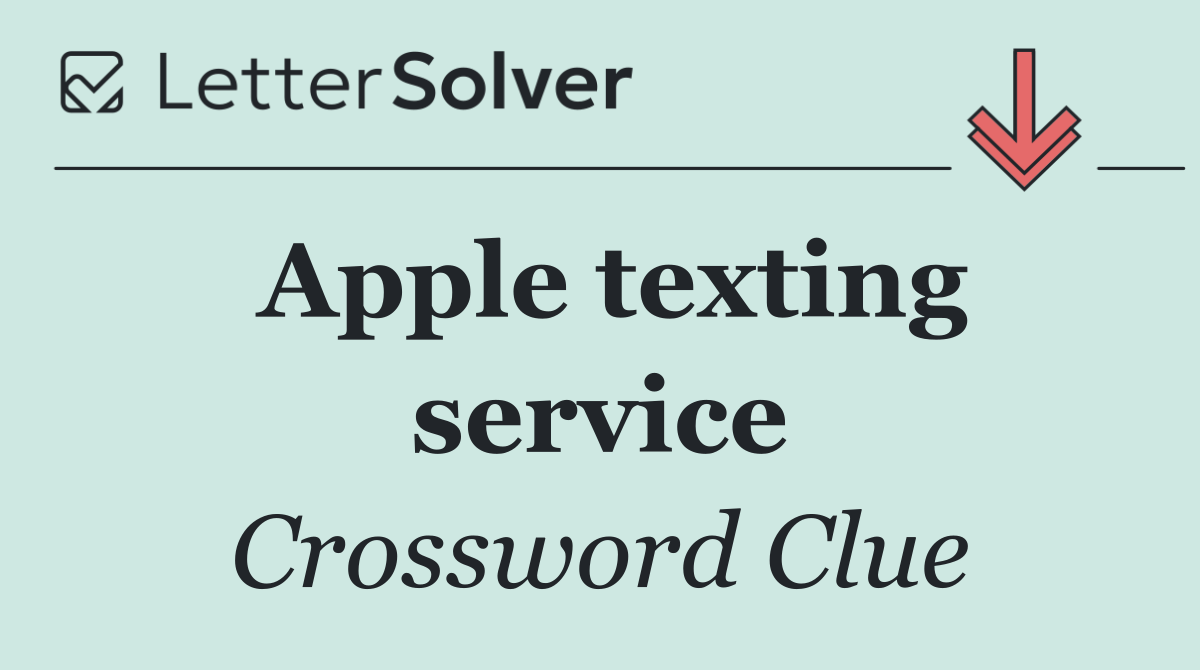Apple texting service