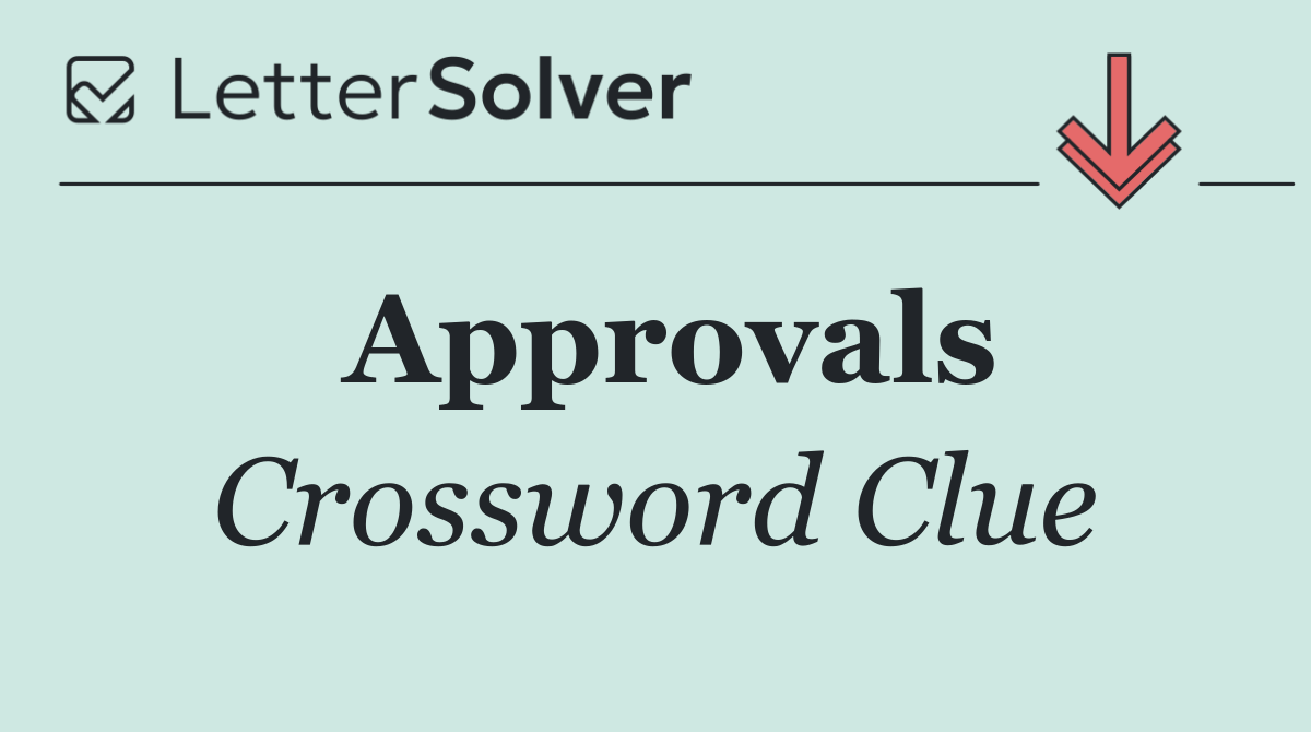 Approvals