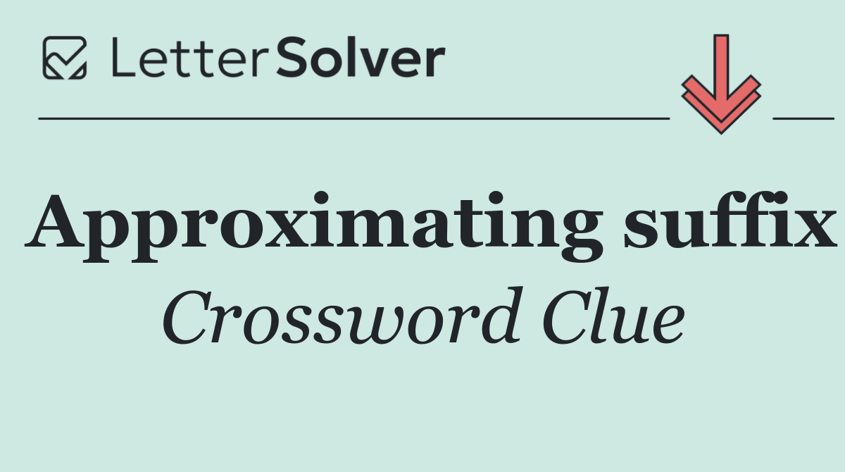 Approximating suffix