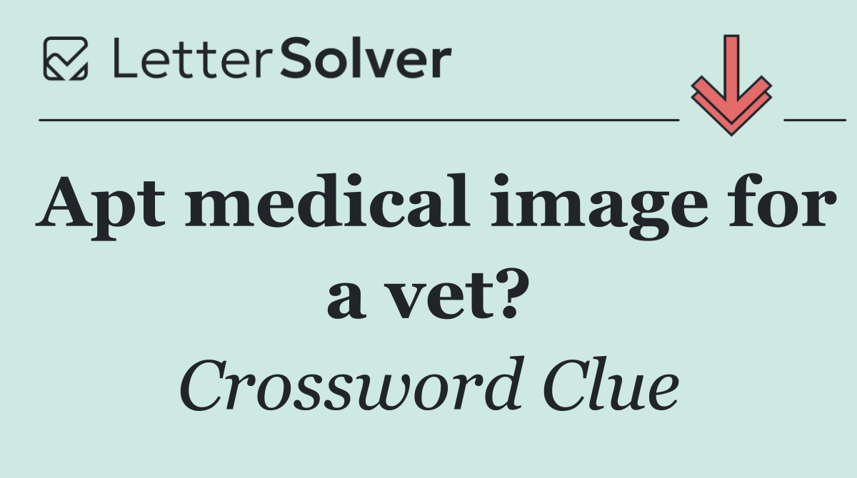 Apt medical image for a vet?