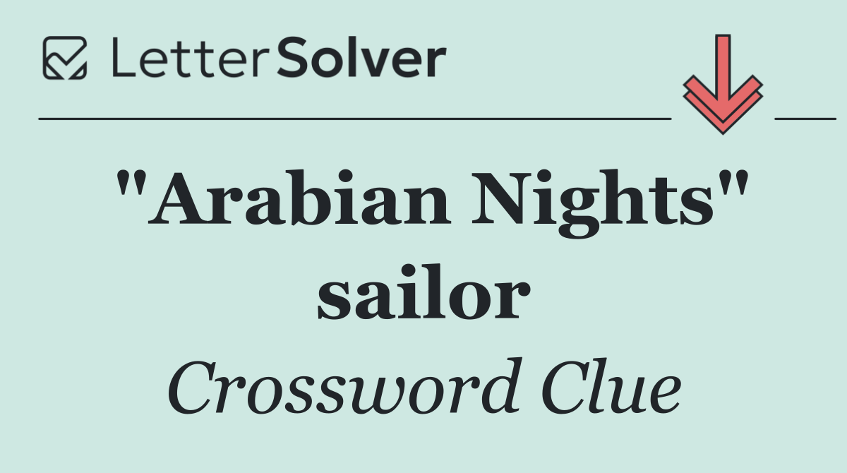 "Arabian Nights" sailor