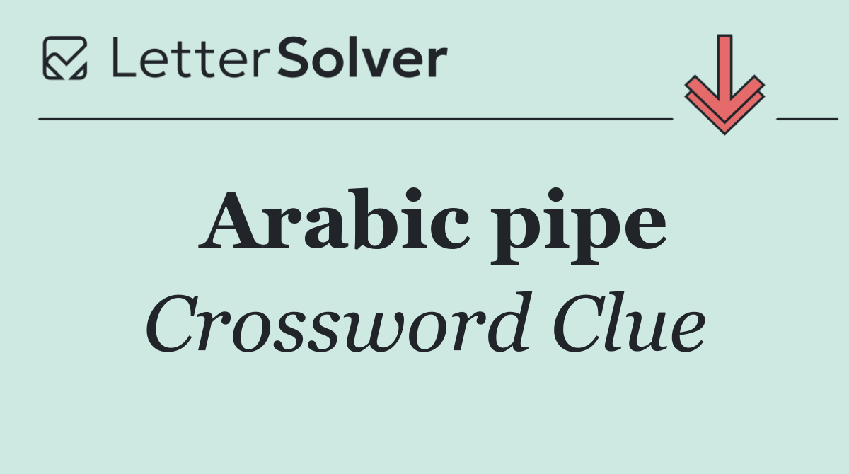 Arabic pipe