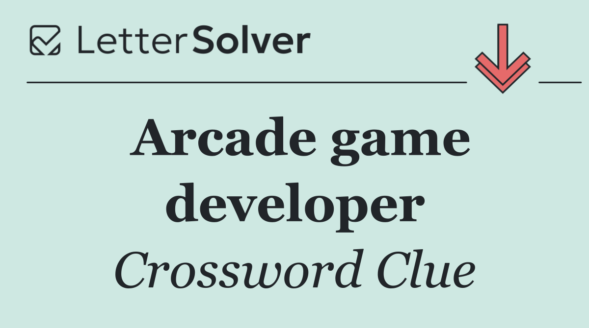 Arcade game developer