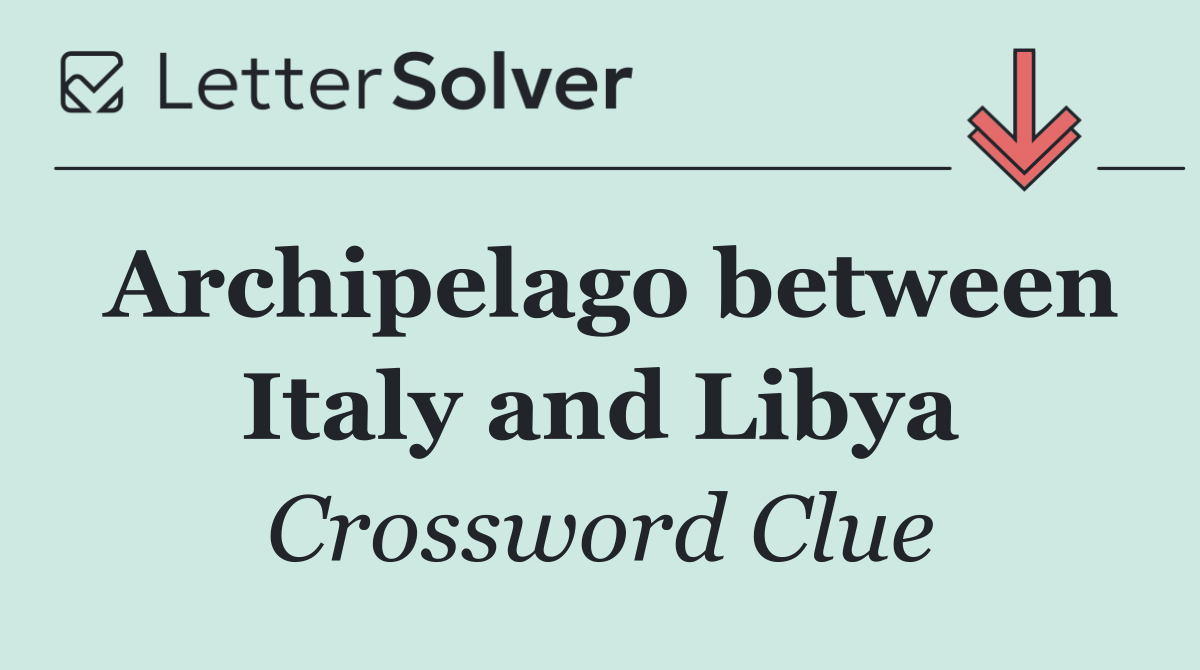Archipelago between Italy and Libya