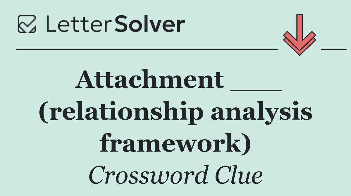 Attachment ___ (relationship analysis framework)
