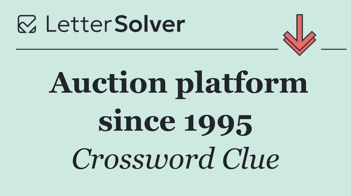 Auction platform since 1995