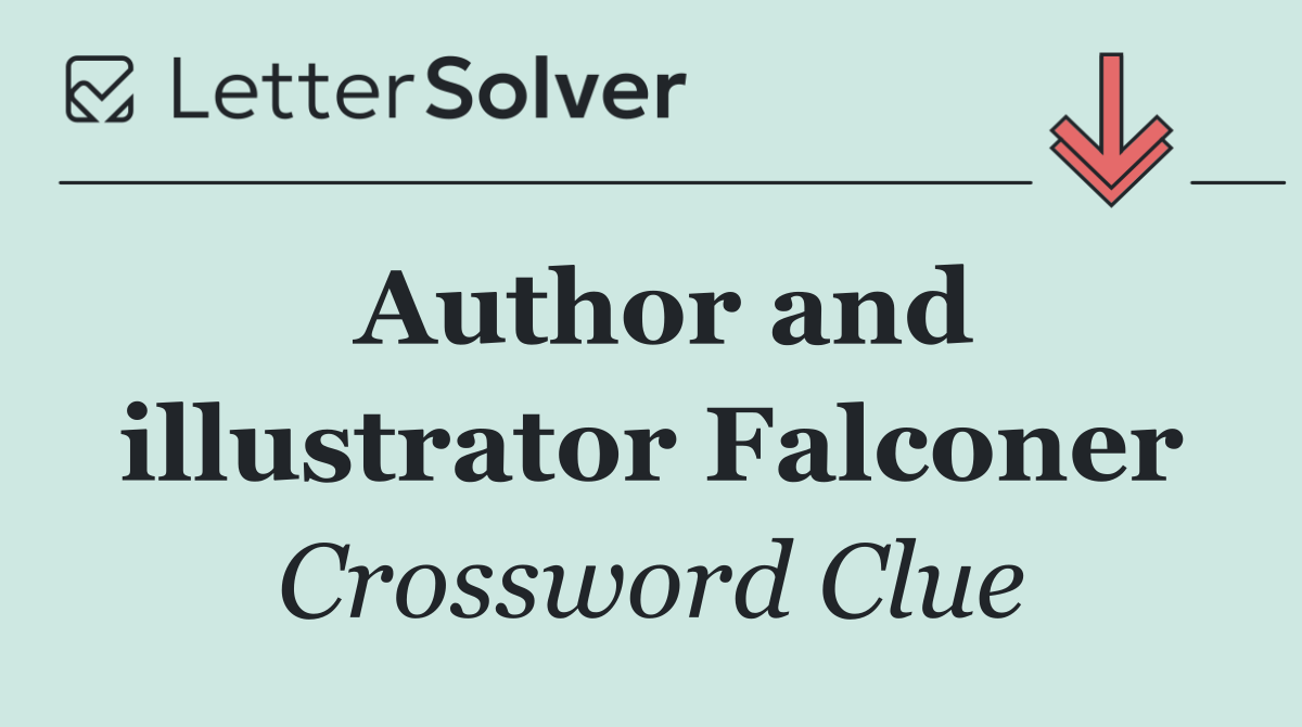 Author and illustrator Falconer