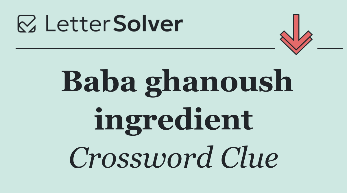 Baba ghanoush ingredient