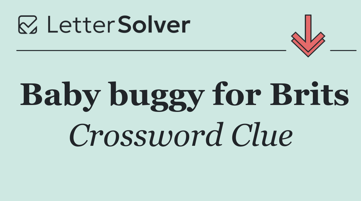 Baby buggy for Brits