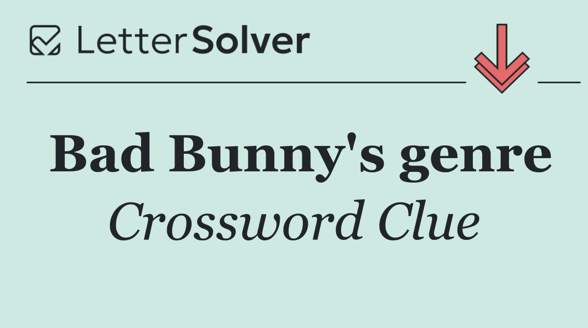Bad Bunny's genre