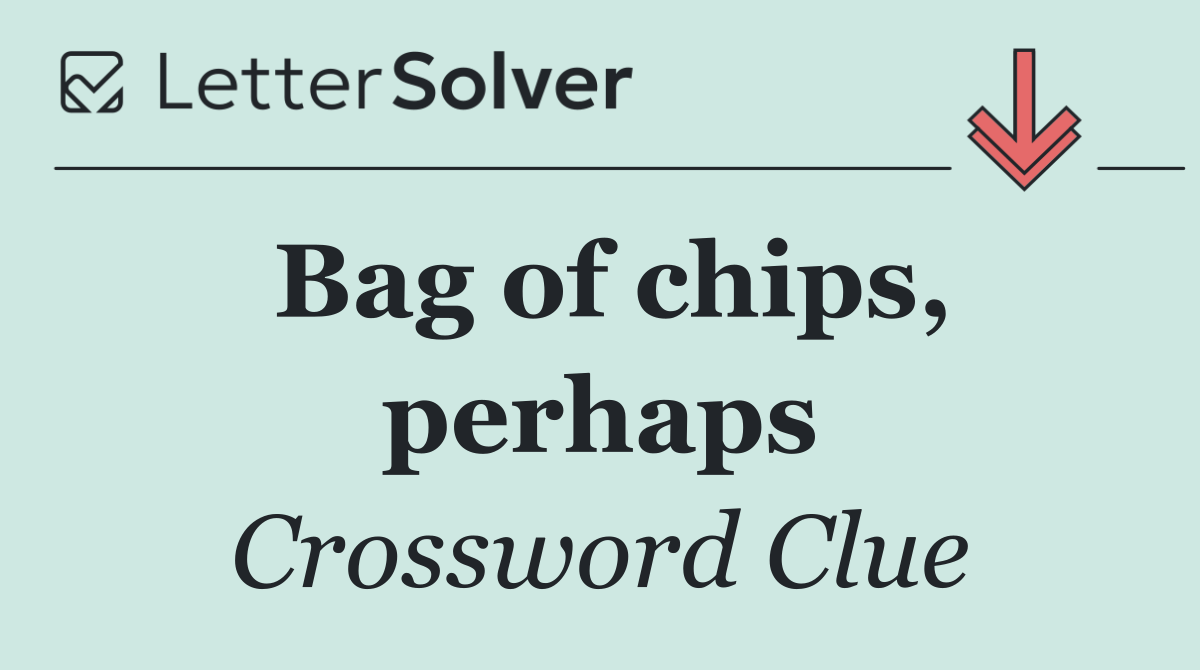 Bag of chips, perhaps