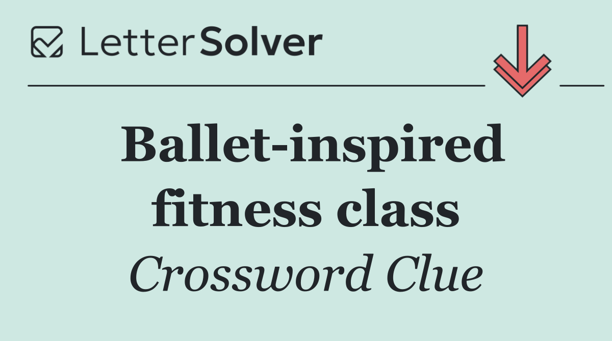 Ballet inspired fitness class