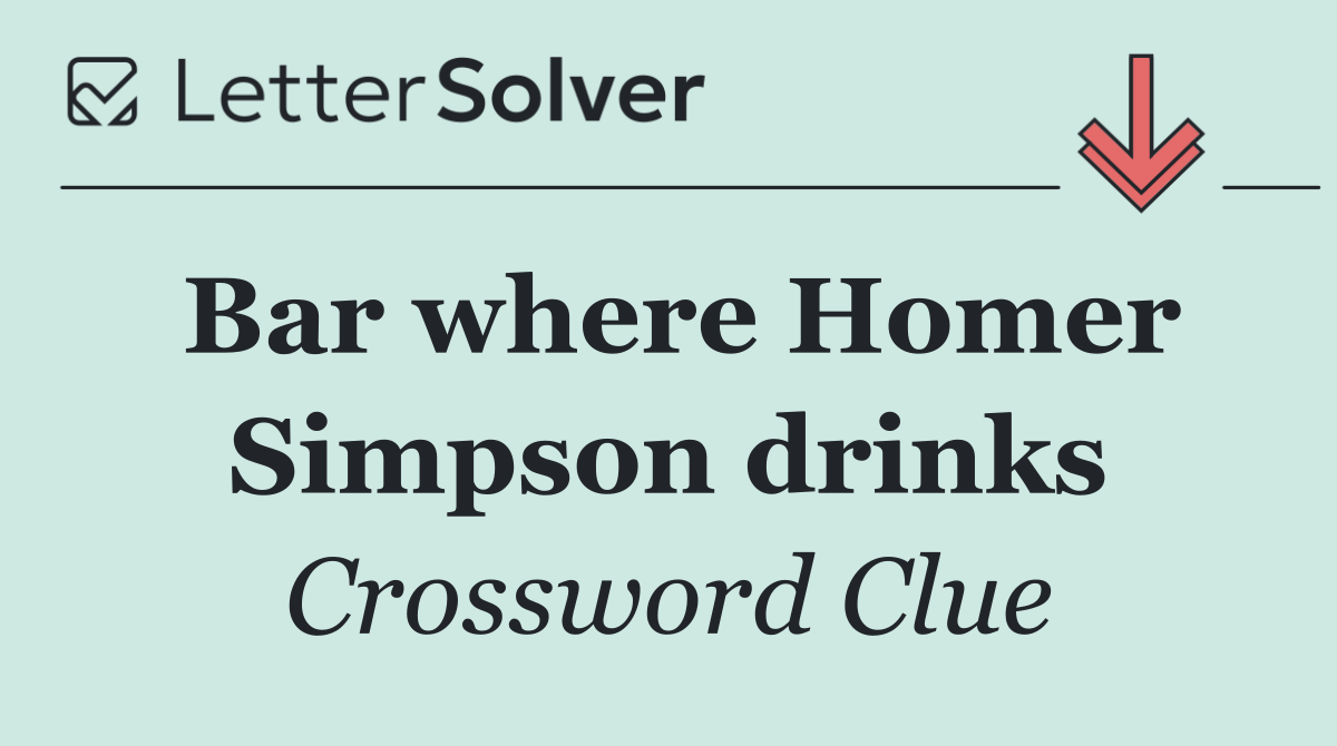 Bar where Homer Simpson drinks
