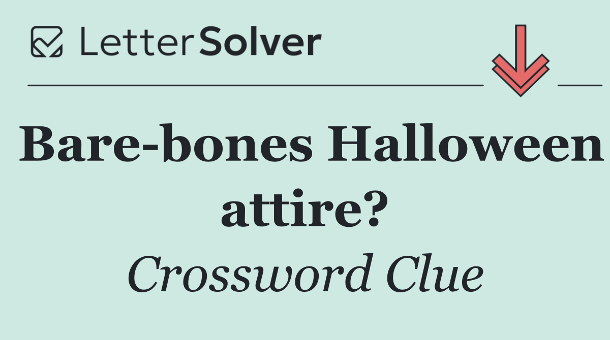 Bare bones Halloween attire?