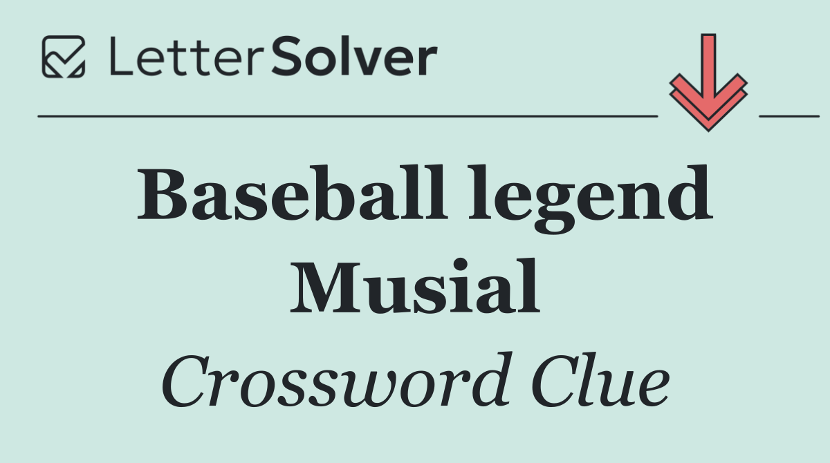 Baseball legend Musial