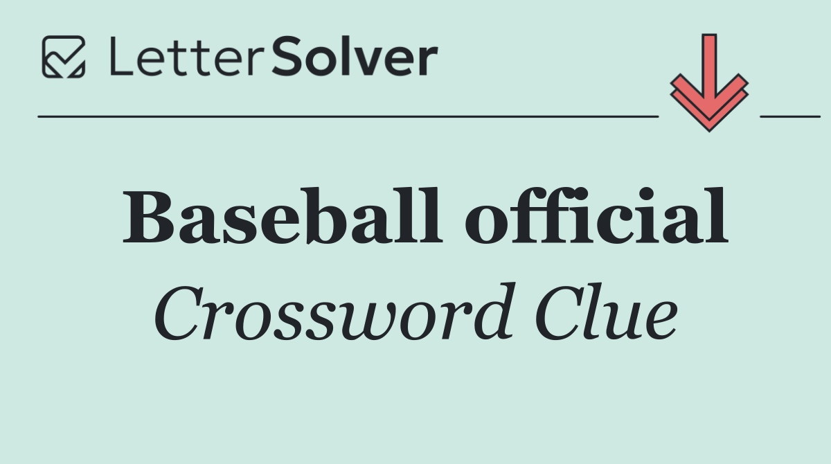 Baseball official