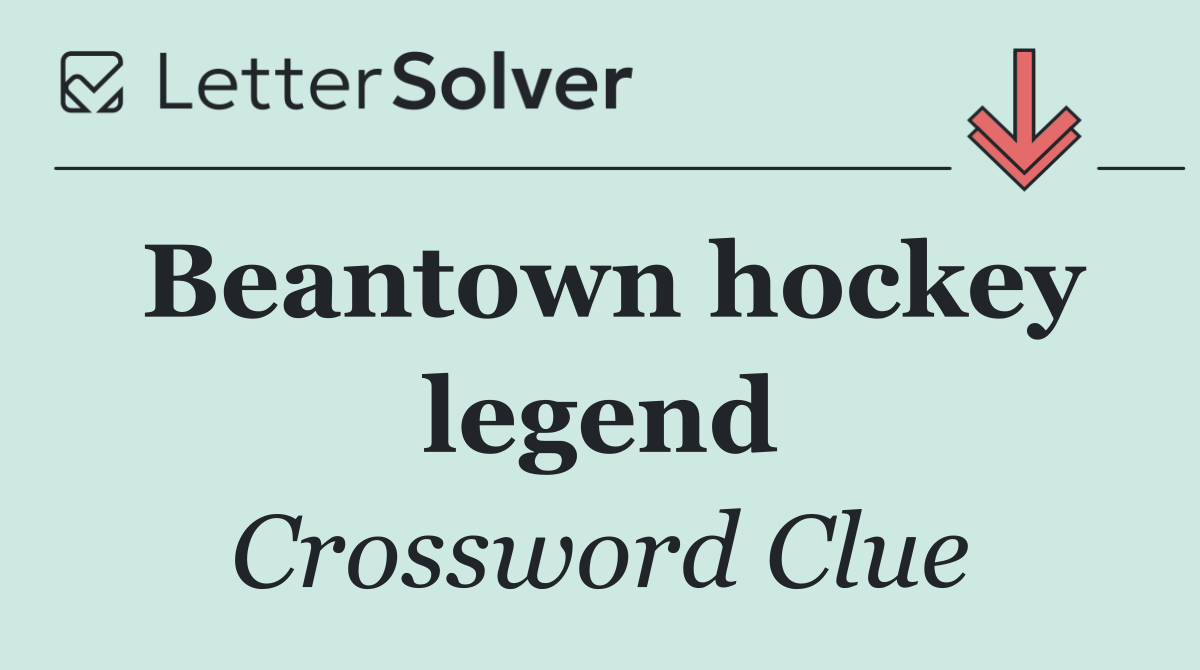 Beantown hockey legend
