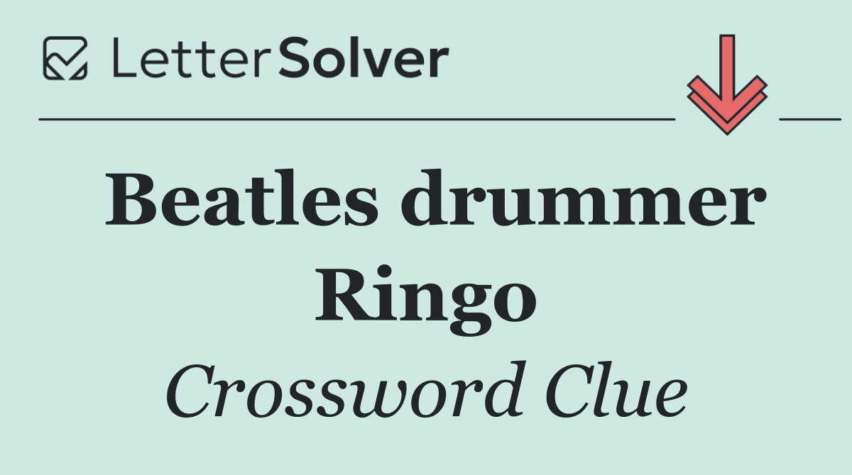 Beatles drummer Ringo