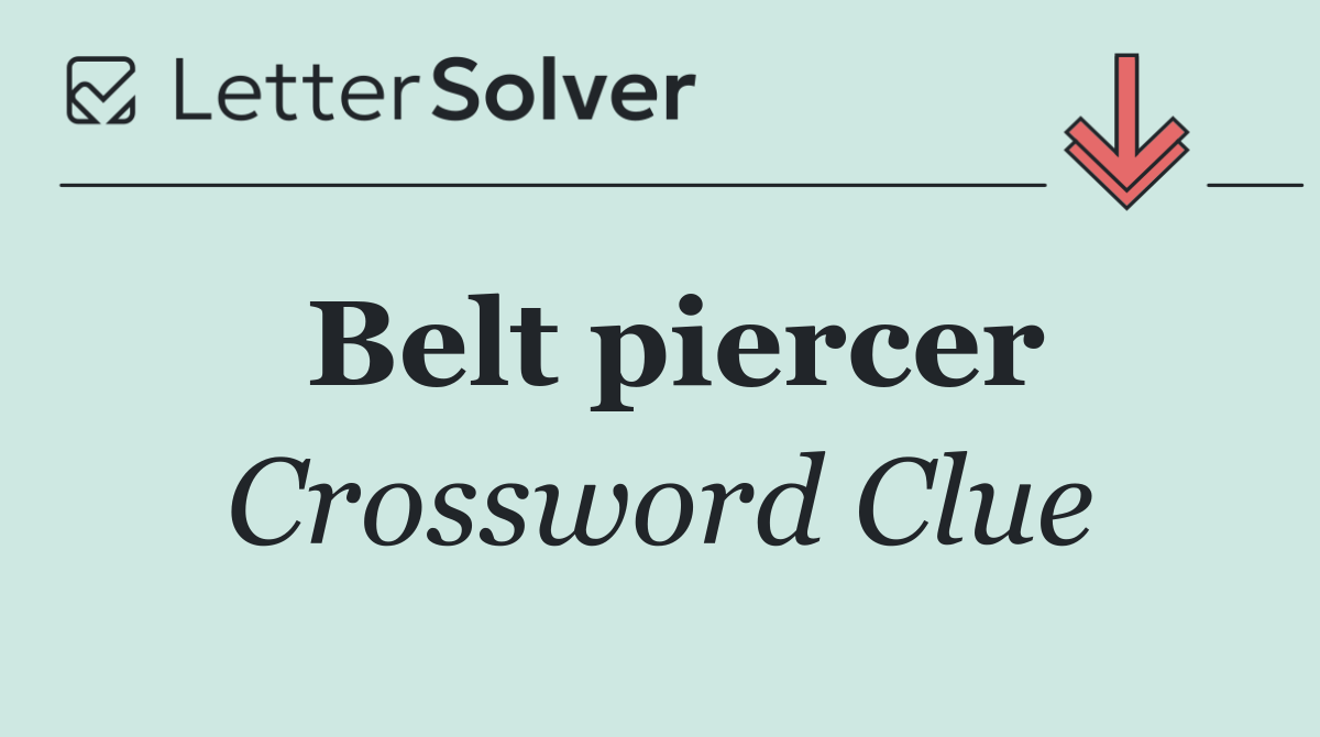 Belt piercer