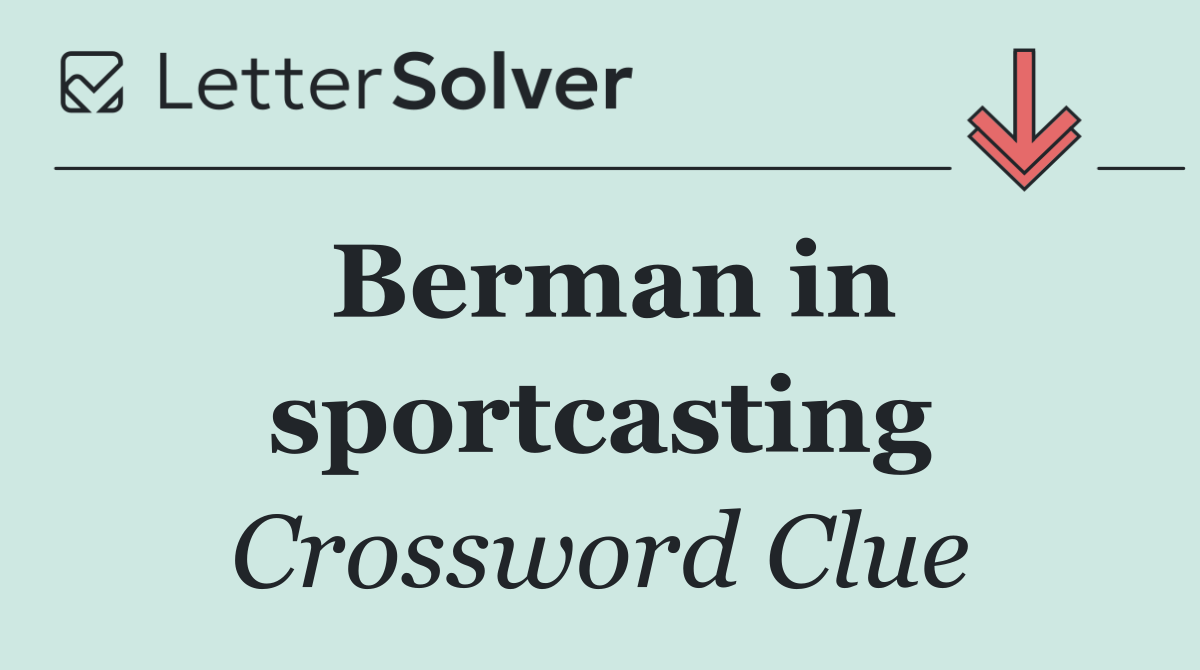 Berman in sportcasting