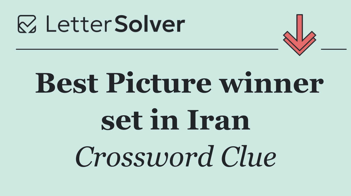 Best Picture winner set in Iran