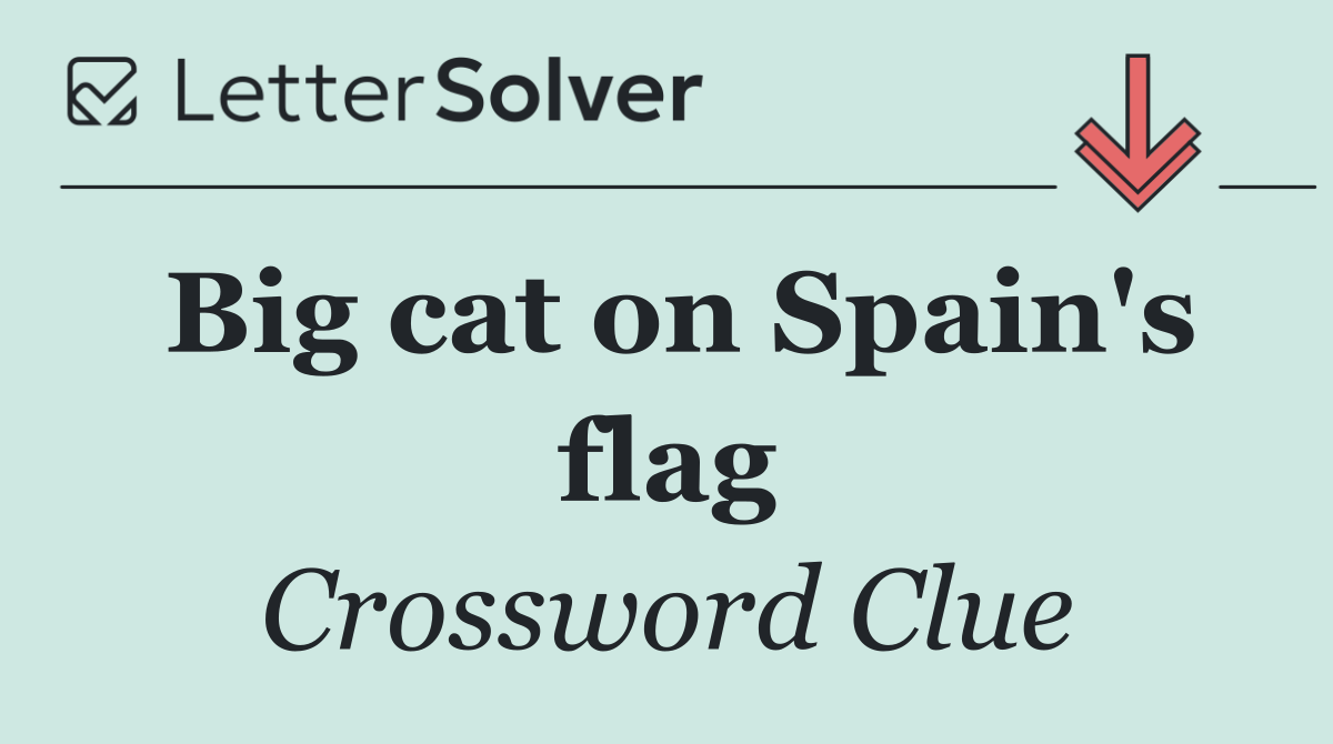 Big cat on Spain's flag