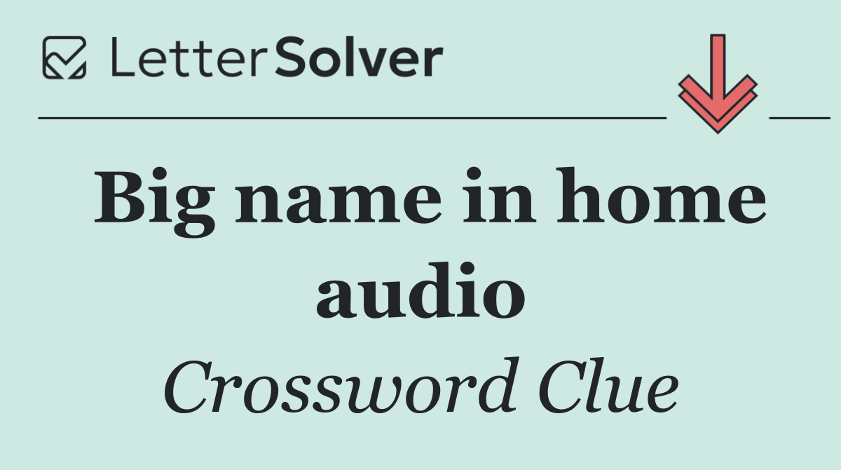 Big name in home audio