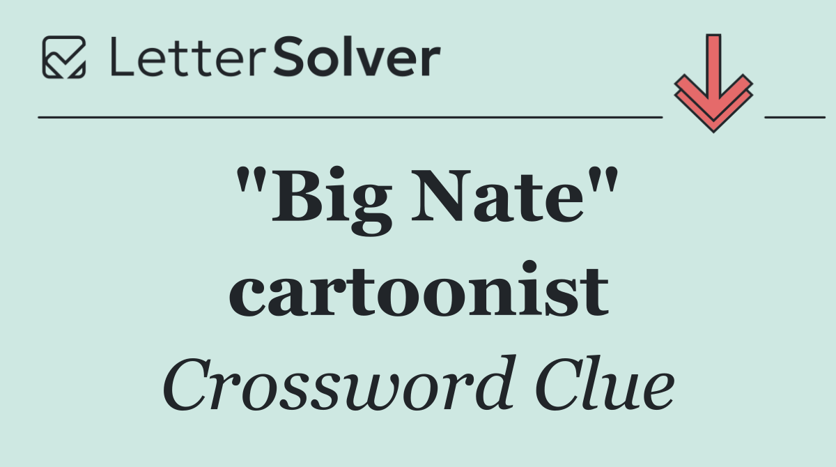 "Big Nate" cartoonist