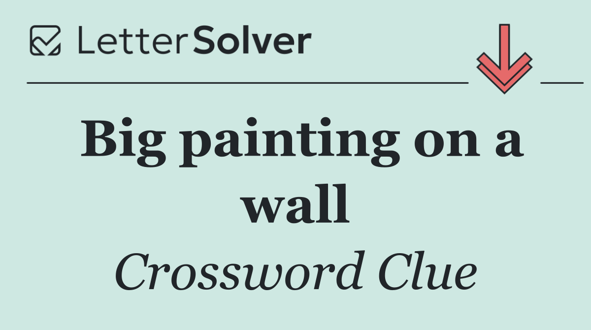 Big painting on a wall