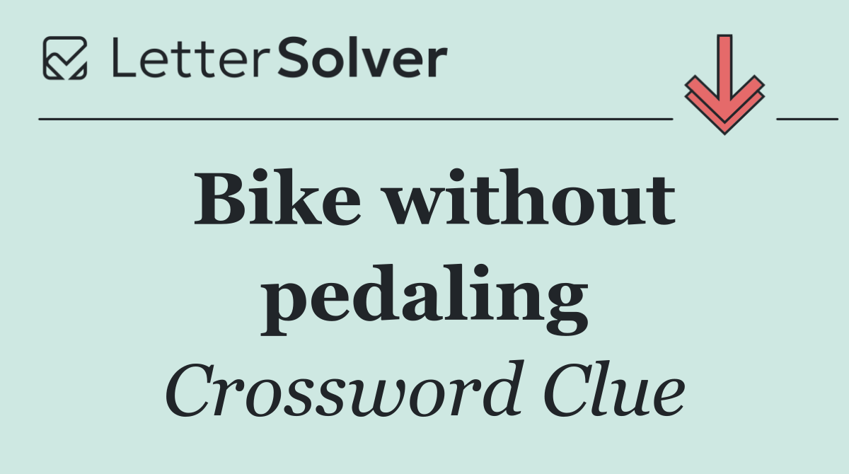 Bike without pedaling