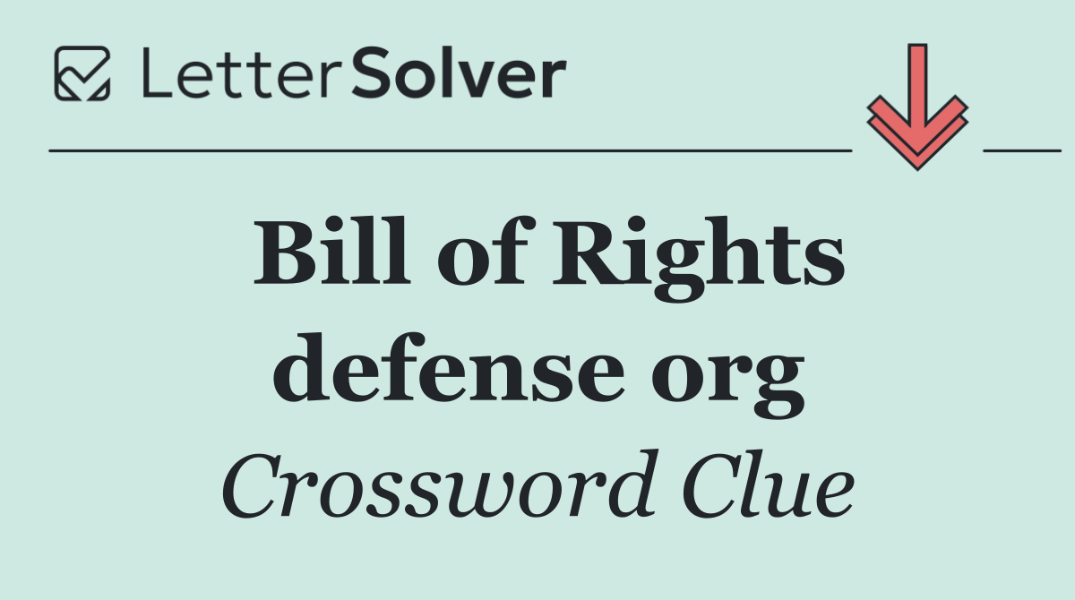 Bill of Rights defense org
